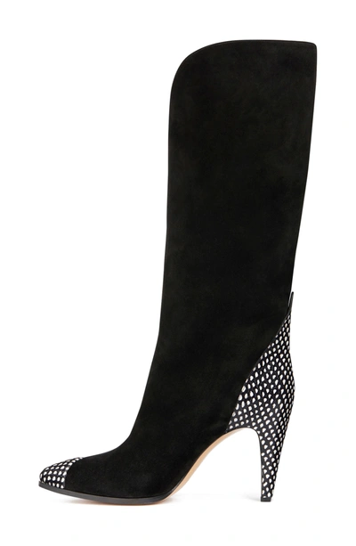 Shop Givenchy Kangaroo Leather & Genuine Python Boot In Black