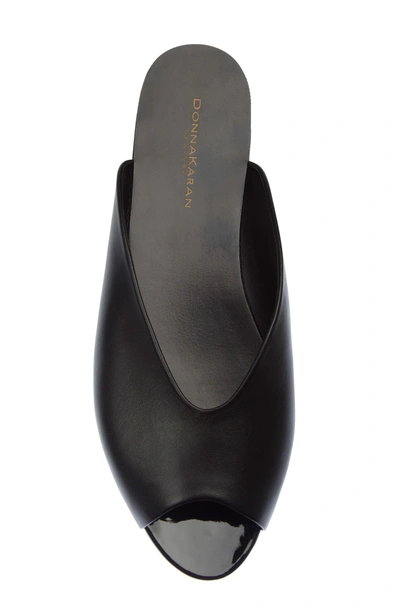 Shop Donna Karan Zuzu Slide Sandal In Black Leather