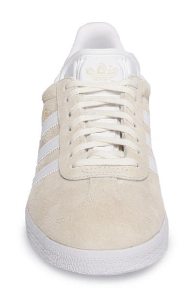 Shop Adidas Originals Gazelle Sneaker In Off White