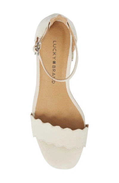 Shop Lucky Brand Norreys Sandal In Sandshell Suede