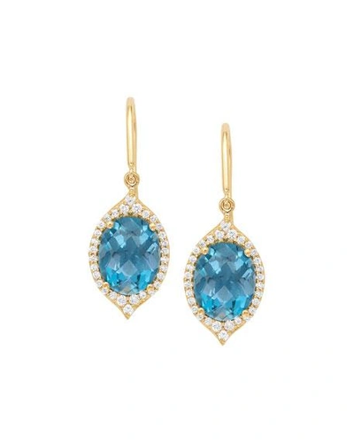 Shop Jamie Wolf Small Oval Aladdin Earrings In Gold