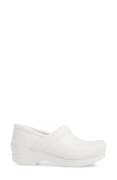 Shop Dansko Narrow Pro Clog In White Box Leather