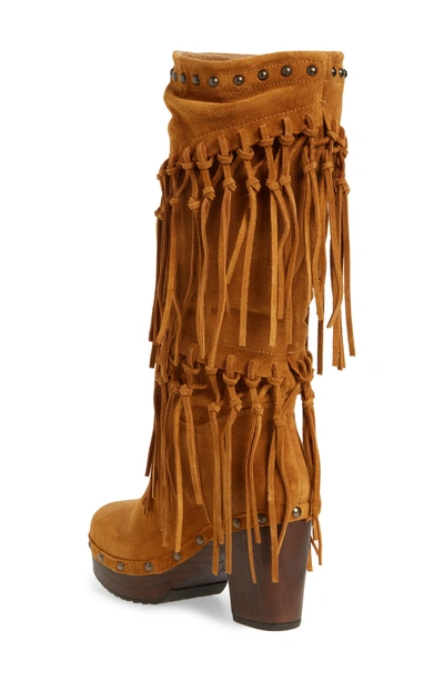 Shop Ariat Music Row Fringe Boot In Wheat Fields