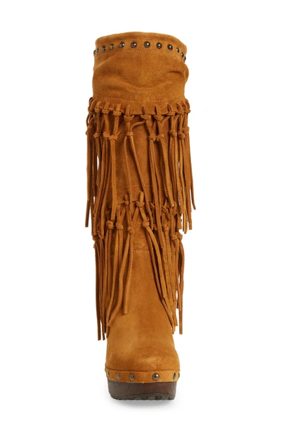 Shop Ariat Music Row Fringe Boot In Wheat Fields