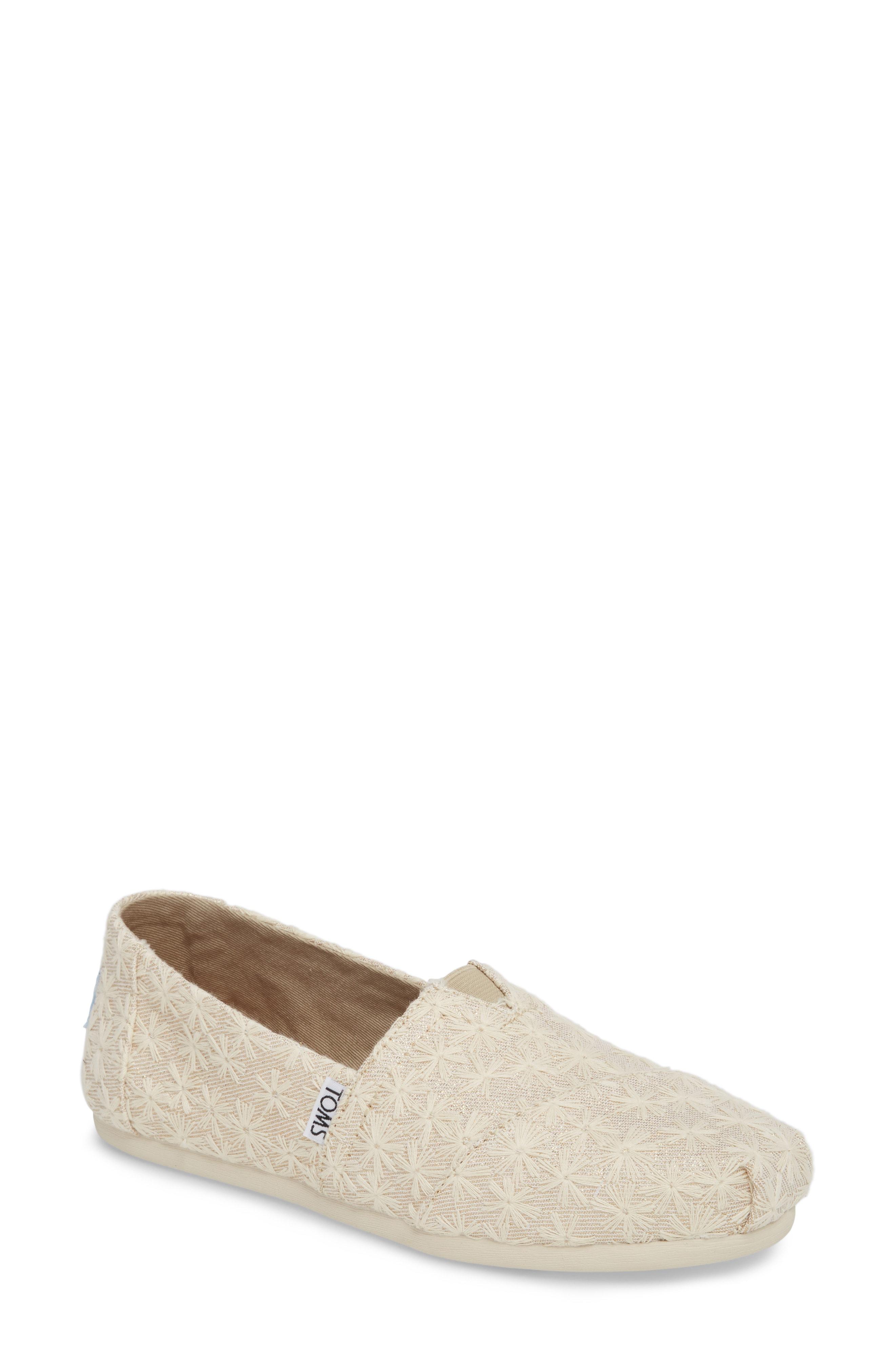 toms natural daisy metallic