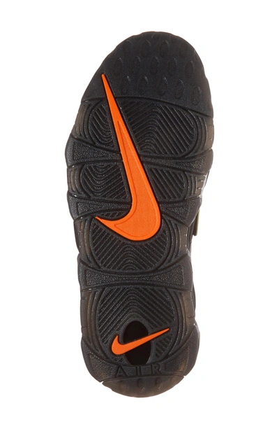 Shop Nike Air More Uptempo Sneaker In Black/ Punch/ Total Orange