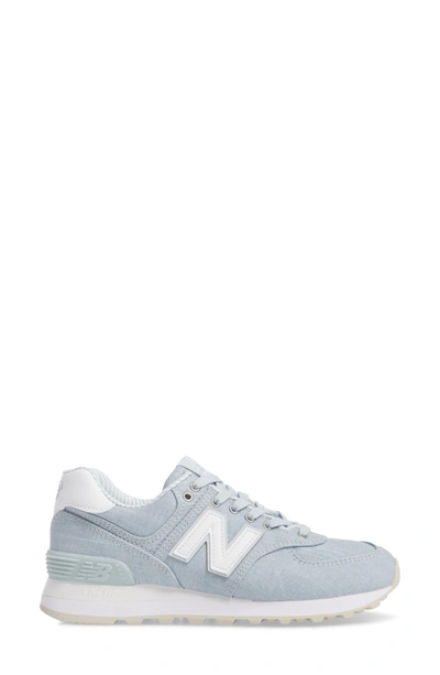 New Balance 574 Beach Chambray Sneaker In Light Porcelain Blue | ModeSens