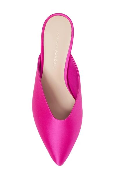 Shop Loeffler Randall Juno Pointy Toe Mule In Fuchsia