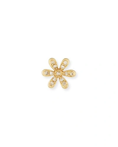 Shop Sydney Evan 14k Gold Daisy Stud Earring With Diamonds In Yellow Gold