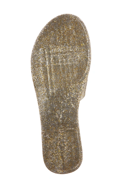 Shop Melissa Soul Slide Sandal In Mix Gold Glitter
