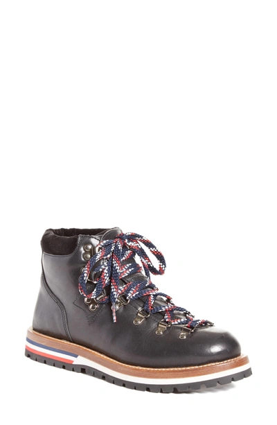 Shop Moncler Blanche Lace-up Boot In Black