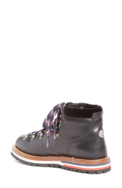 Shop Moncler Blanche Lace-up Boot In Black