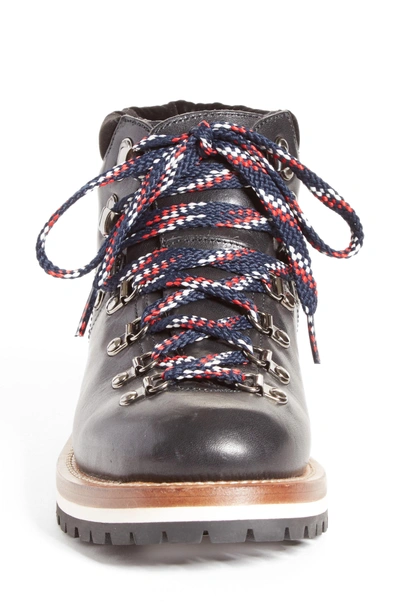 Shop Moncler Blanche Lace-up Boot In Black