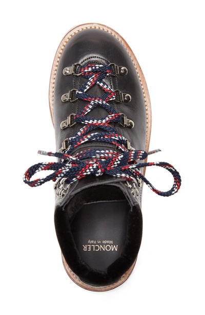 Shop Moncler Blanche Lace-up Boot In Black