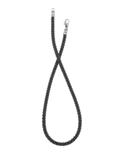 Shop Lagos Black Caviar Rope Necklace, 16"l