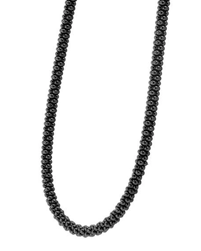 Shop Lagos Black Caviar Rope Necklace, 16"l