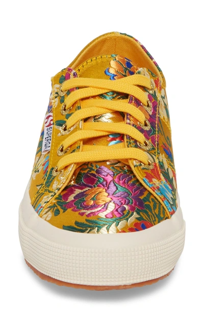 Shop Superga 2750 Embroidered Sneaker In Mustard