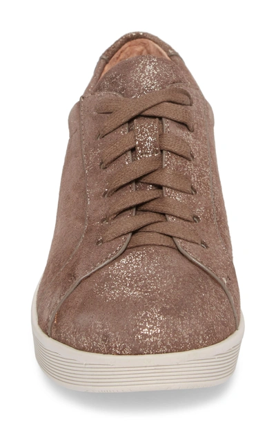 Shop Gentle Souls By Kenneth Cole Haddie Low Platform Sneaker In Cocoa Metallic Leather