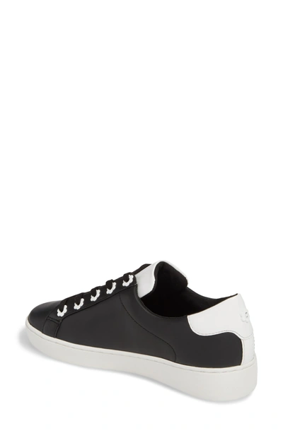 Shop Michael Michael Kors Irving Sneaker In Black/ Optic White