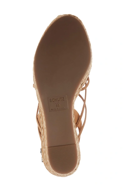 Shop Schutz Latussa Platform Espadrille Sandal In Desert Leather