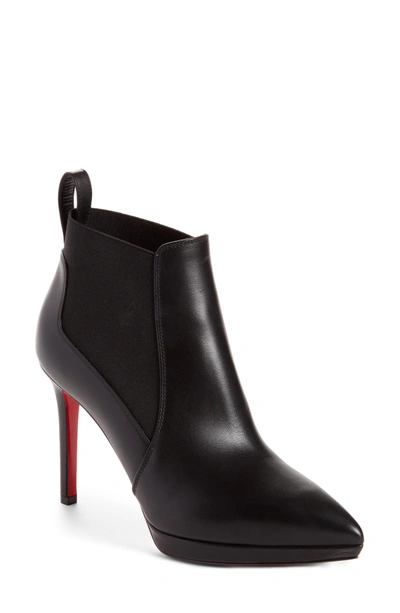 Shop Christian Louboutin Crochinetta Bootie In Black