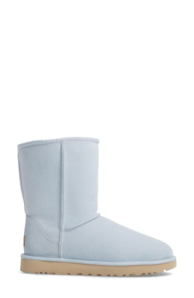 Shop Ugg 'classic Ii' Genuine Shearling Lined Short Boot In Sky Blue Suede