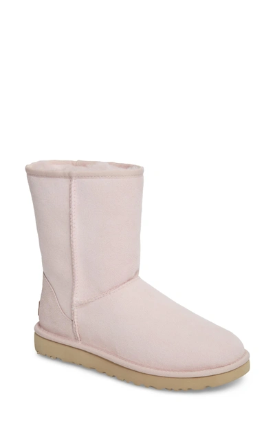 Shop Ugg 'classic Ii' Genuine Shearling Lined Short Boot In Pink Suede