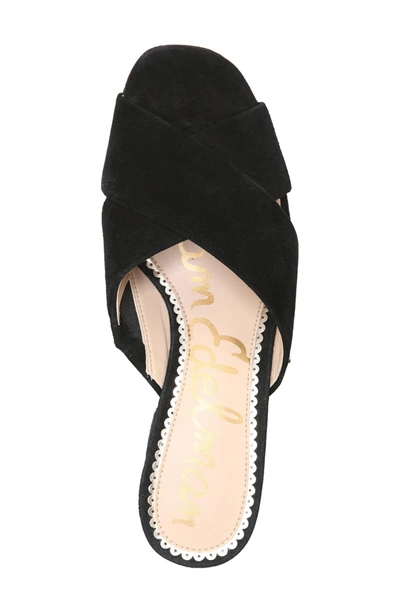 Shop Sam Edelman Jayne Sandal In Black Suede