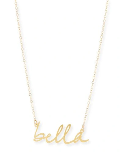 Shop Brevity Bella Small Pendant Necklace In Gold