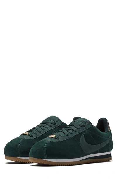 Nike A.l.c. Classic Cortez Suede Sneakers In Dark Green | ModeSens