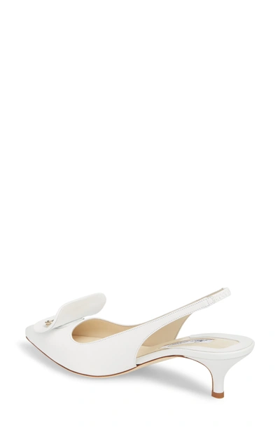 Shop Brian Atwood Guiliaa Slingback Pump In White Nappa