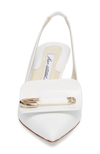 Shop Brian Atwood Guiliaa Slingback Pump In White Nappa