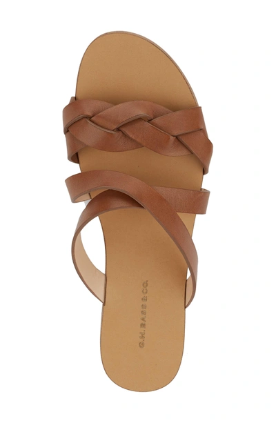 Shop G.h. Bass & Co. Scarlett Slide Sandal In Luggage Leather
