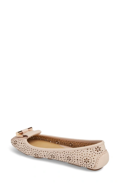 Shop Michael Michael Kors Gloria Flat In Soft Pink