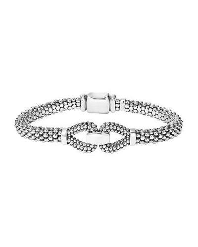 Shop Lagos Derby 6mm Sterling Silver Caviar Bracelet