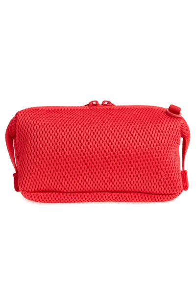 Shop Dagne Dover Small Hunter Neoprene Toiletry Bag In Poppy Air Mesh