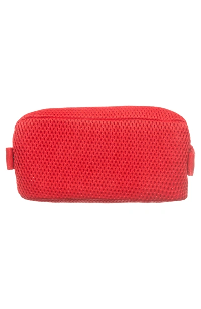 Shop Dagne Dover Small Hunter Neoprene Toiletry Bag In Poppy Air Mesh