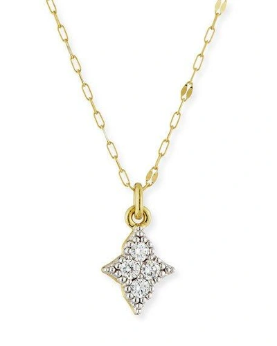 Shop Jude Frances 18k Moroccan Diamond Quad Pendant Necklace In Gold