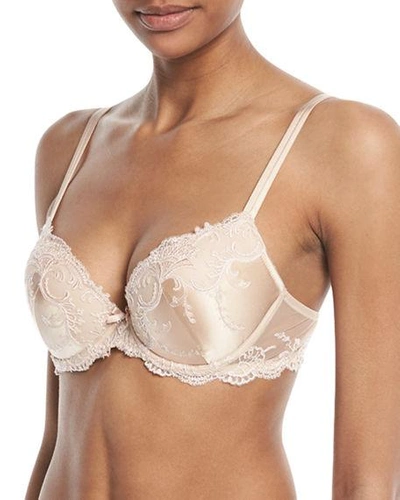 Lise Charmel Splendeur Soie Contour Lace Bra In Beige
