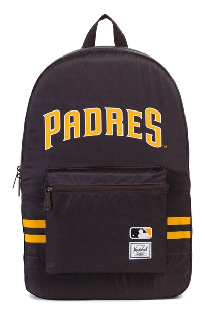 Herschel Supply Co. Packable - Mlb National League Backpack - Brown In San Diego Padres