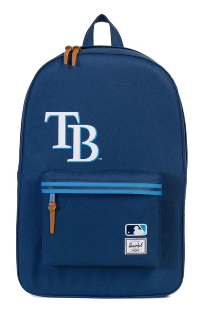 Shop Herschel Supply Co Heritage - Mlb American League Backpack - Blue In Tampa Bay Rays