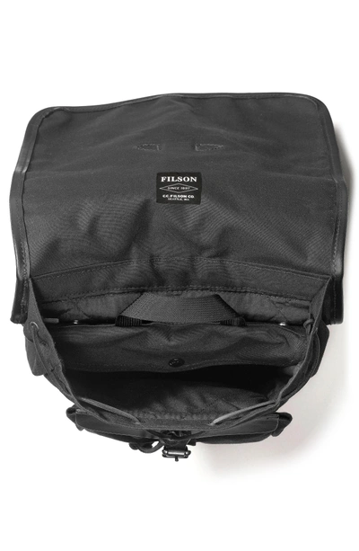 Shop Filson Tin Cloth Backpack In Black
