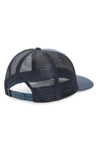 Shop Patagonia 'fitz Roy - Trout' Trucker Hat - Blue In Dolomite Blue