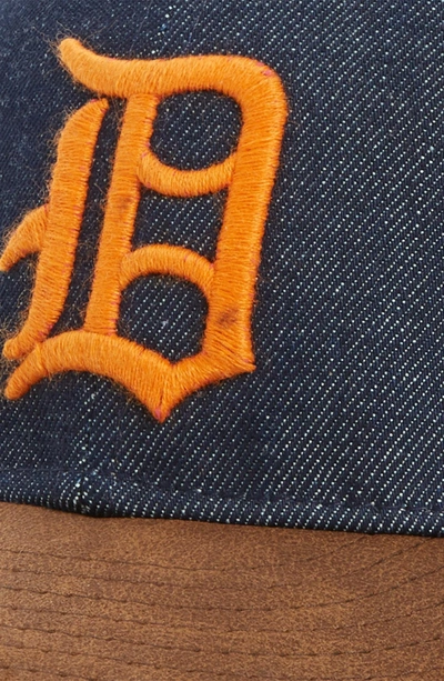 Shop New Era X Levi's Mlb Logo Ball Cap - Black In Detroit Tigers