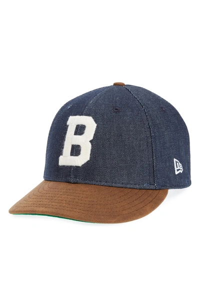 Shop New Era X Levi's Mlb Logo Ball Cap - Black In Boston Braves