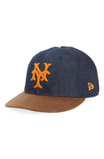 Shop New Era X Levi's Mlb Logo Ball Cap - Black In New York Giants