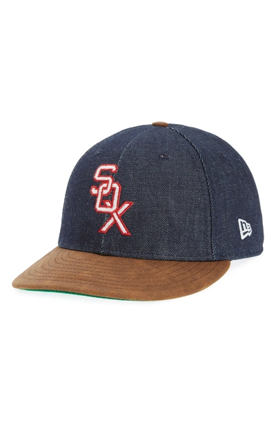 Shop New Era X Levi's Mlb Logo Ball Cap - Black In Chicago White Sox