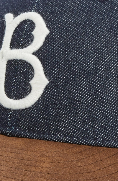 Shop New Era X Levi's Mlb Logo Ball Cap - Black In Brooklyn Dodgers