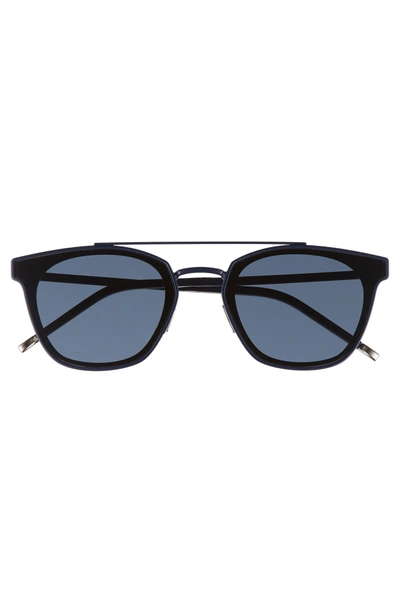 Shop Saint Laurent Sl 28 61mm Polarized Sunglasses - Blue