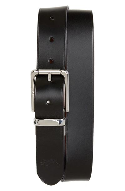 Shop Polo Ralph Lauren Reversible Leather Belt In Black/ Brown